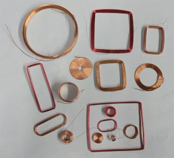 無(wú)線充用那些電感器線圈的線型