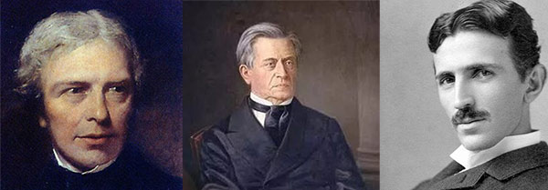 M.法拉第、J.亨利和N.特斯拉 M.法拉第、J.亨利和N.特斯拉